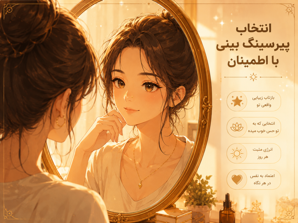 انتخاب پیرسینگ بینی با اطمینان