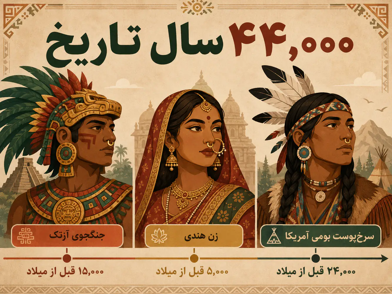 تاریخچه پیرسینگ سپتوم در فرهنگهای باستانی - آزتک مایا هند