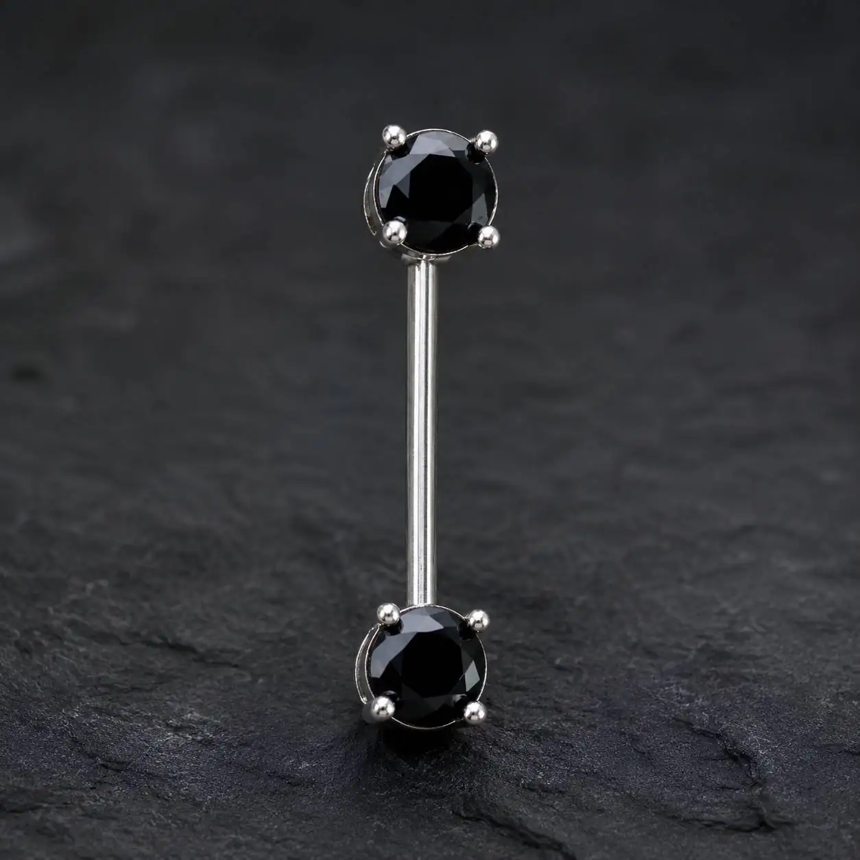 black-gem-nipple-barbell-front