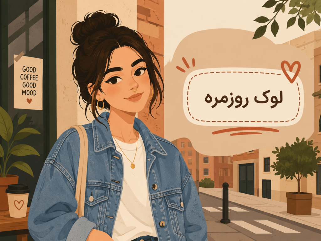 ست کردن پیرسینگ فیک بینی با استایل روزمره کژوال و جین