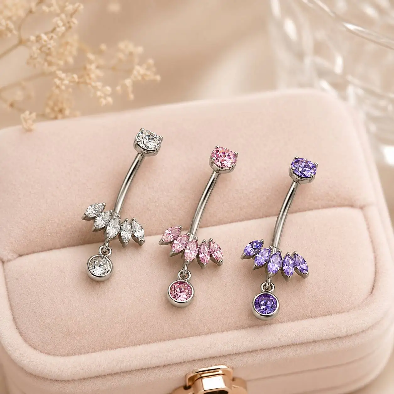 leaf-titanium-belly-ring-purple