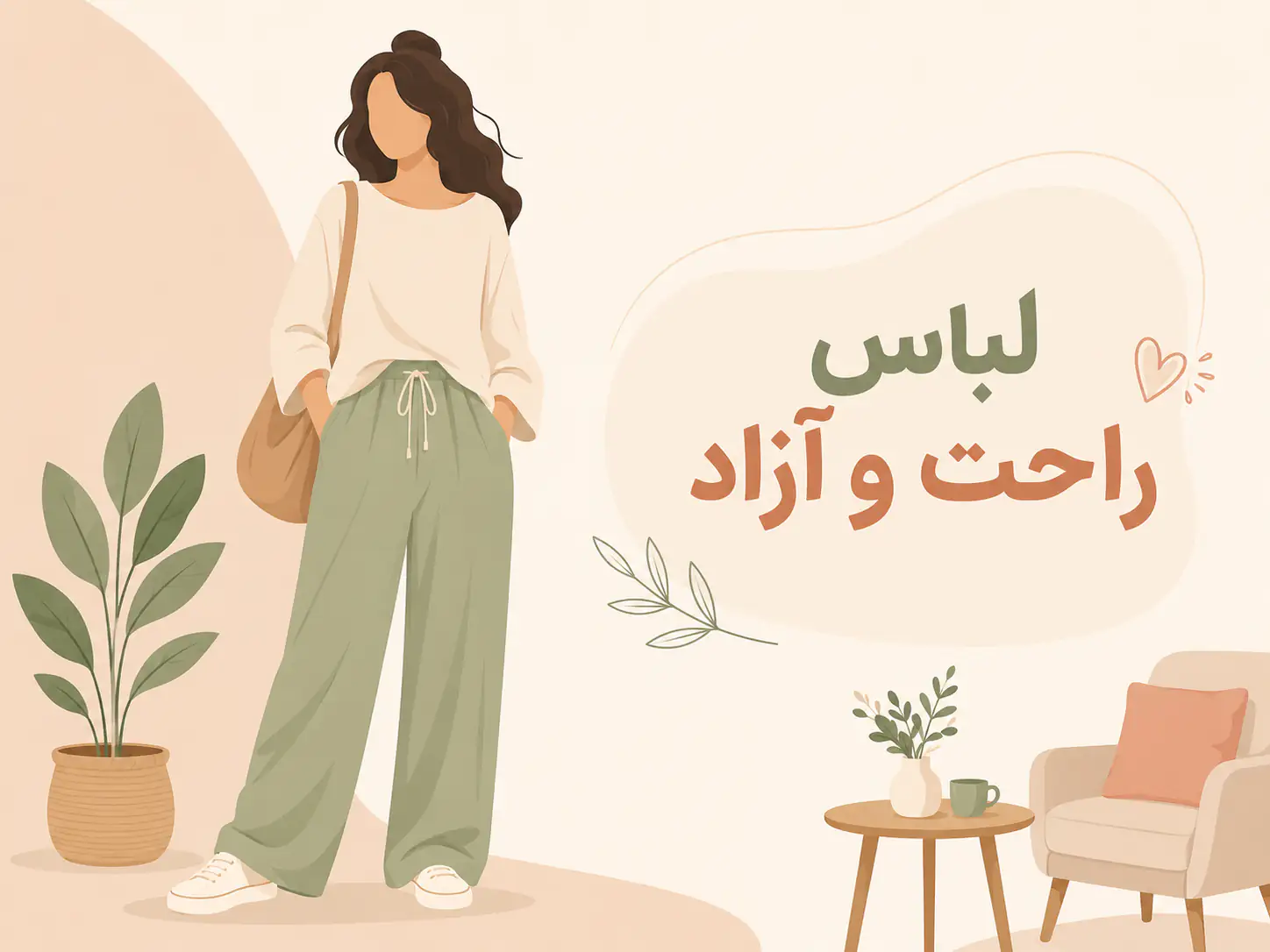 نمونه پوشیدن لباس گشاد و راحت برای جلوگیری از اصطکاک با پیرسینگ ناف در دوران بهبود