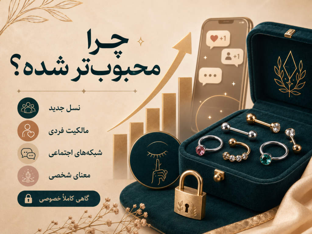 روند رو به رشد پیرسینگ نیپل در میان نسل جدید