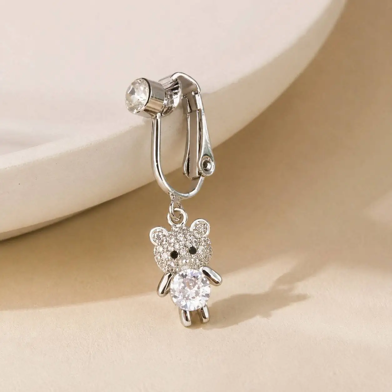 rhinestone-teddy-fake-belly-ring-side-view