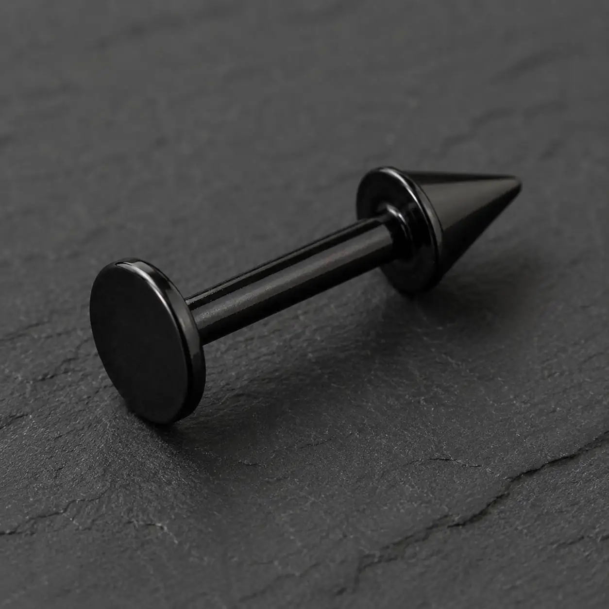 black-spike-lip-piercing-side-view