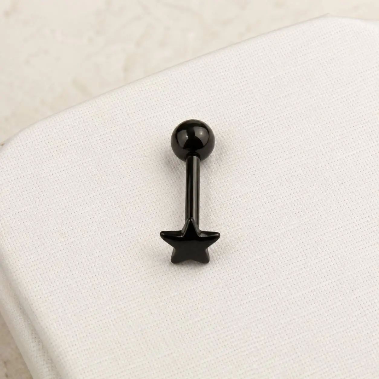 black-star-barbell-piercing-product-view