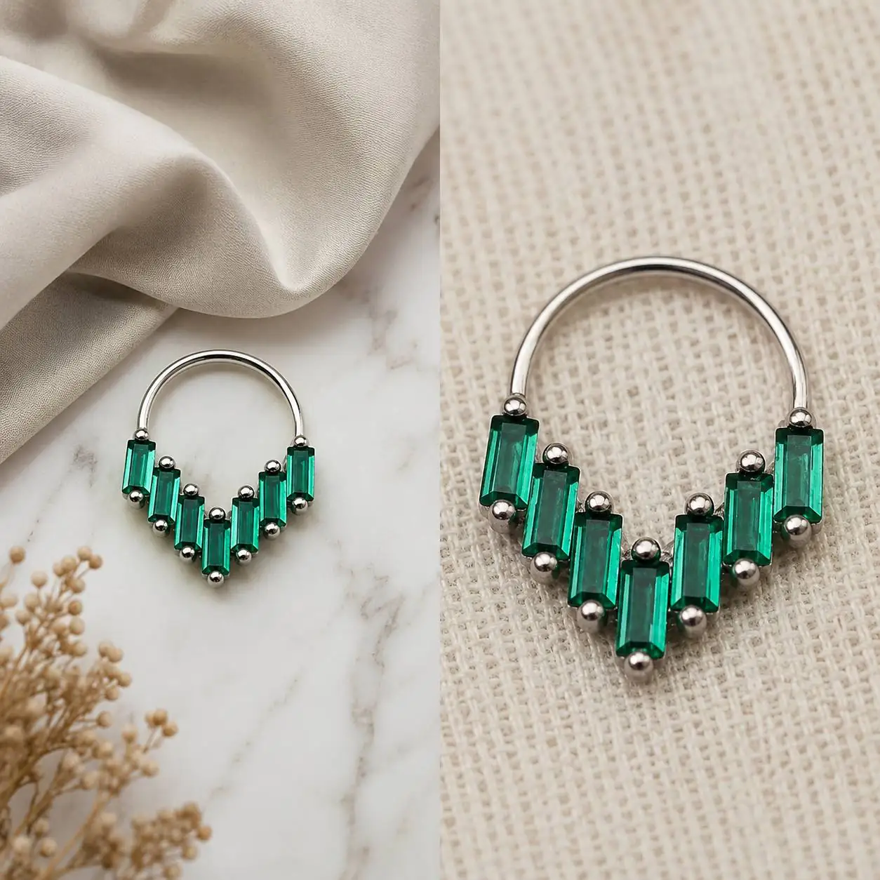 silver-green-septum-piercing-product