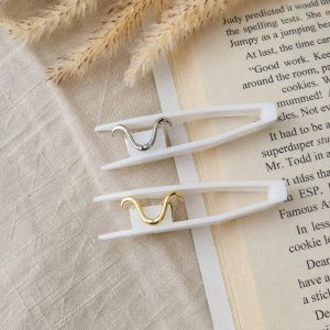 گریل دندان طرح موج U در دو رنگ طلایی و نقره‌ای