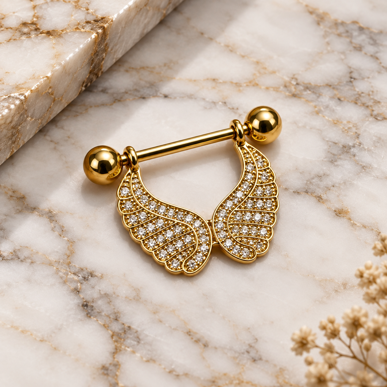 luxury-gold-nipple-piercing-with-crystal-wings